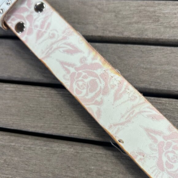 Ed Hardy Tattoo Bling Handmade Leather Belt Size Large READ - Picture 6 of 16